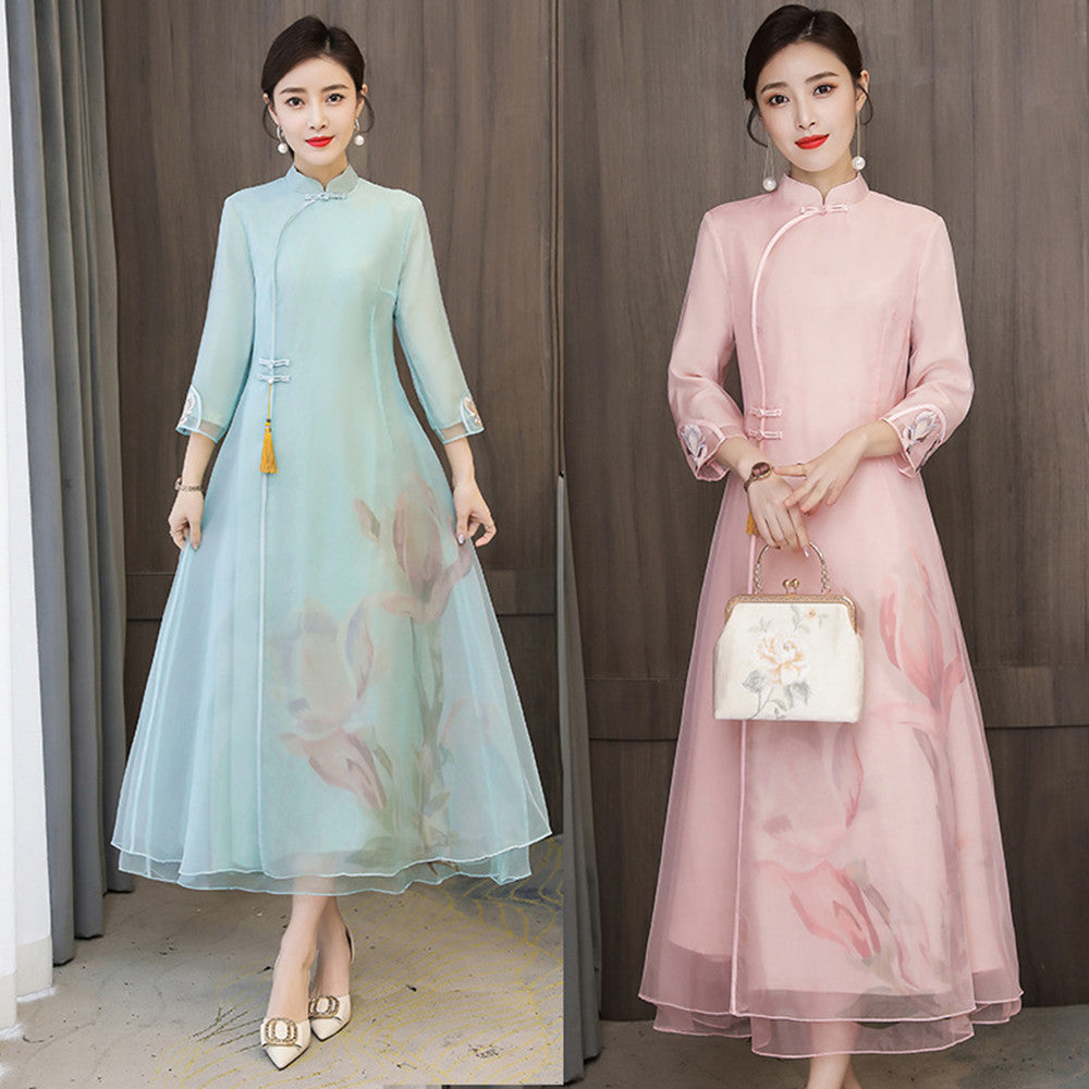 Loose Retro Tang Suit Improved Cheongsam
