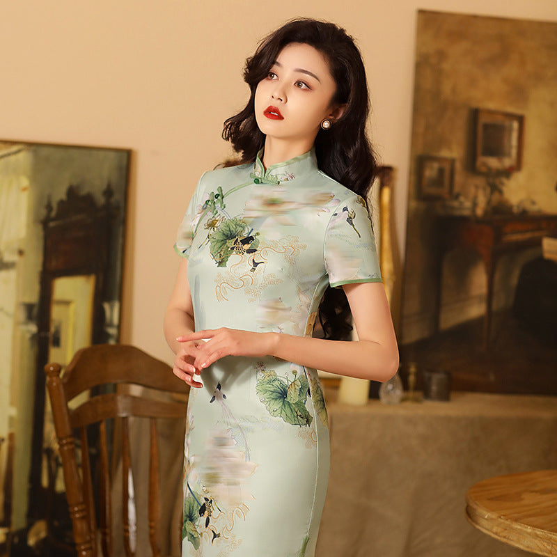 Lotus Internet Celebrity Cheongsam