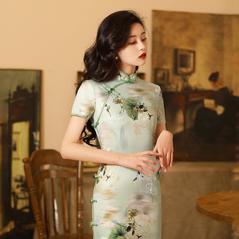 Lotus Internet Celebrity Cheongsam