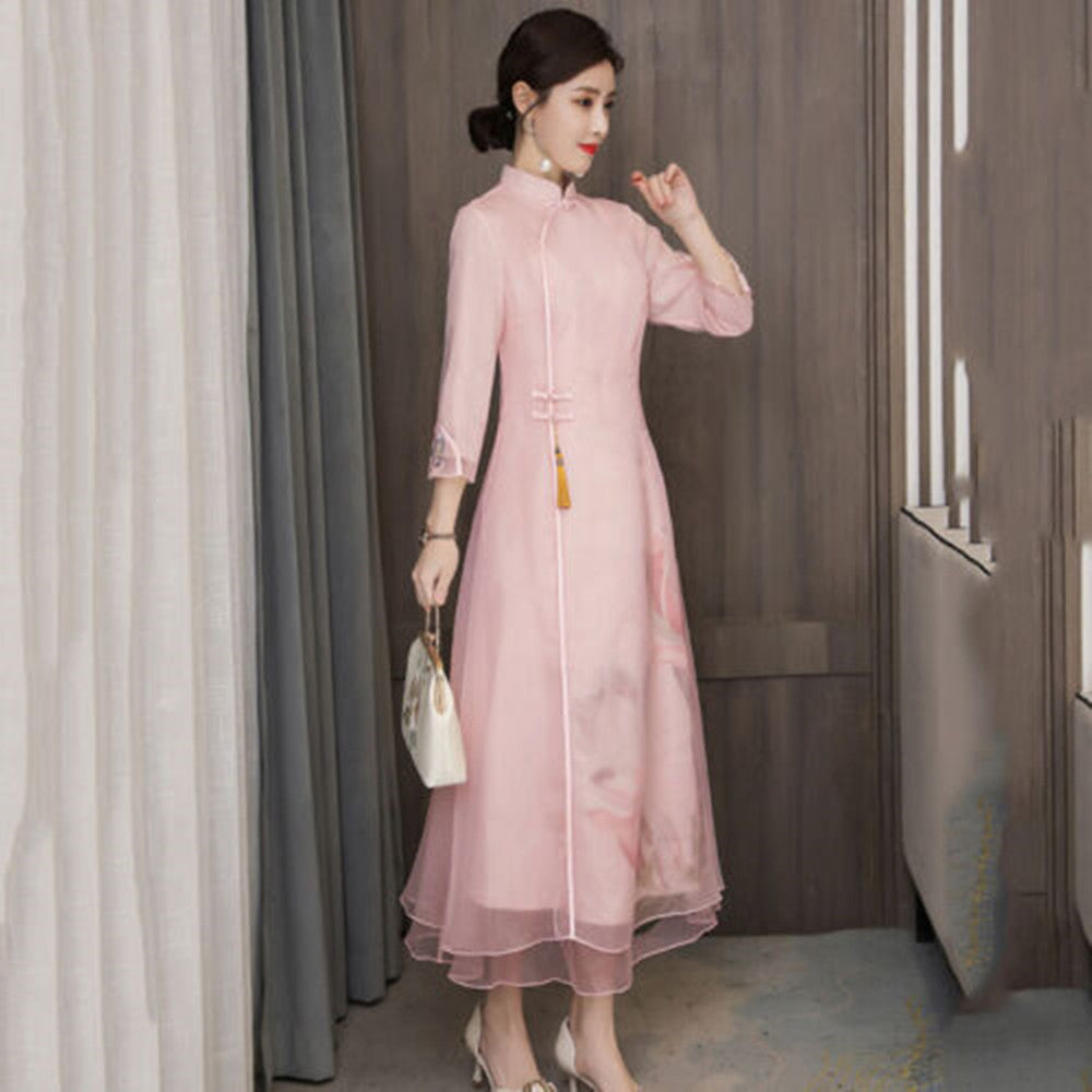 Loose Retro Tang Suit Improved Cheongsam