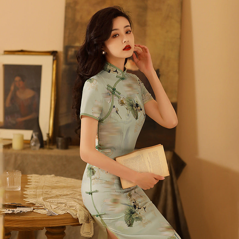 Lotus Internet Celebrity Cheongsam