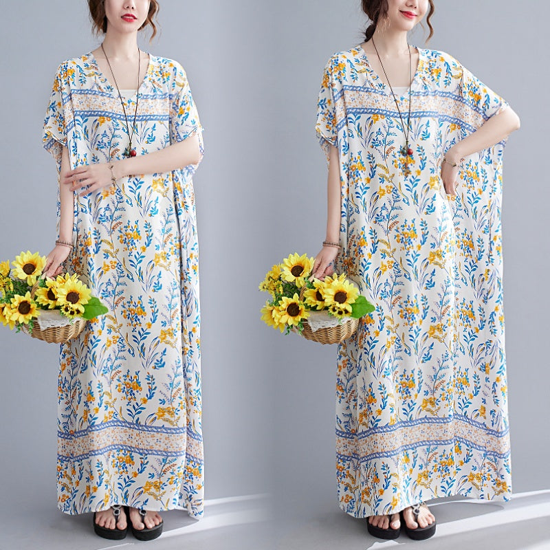 V-neck Bohemian Holiday Dress