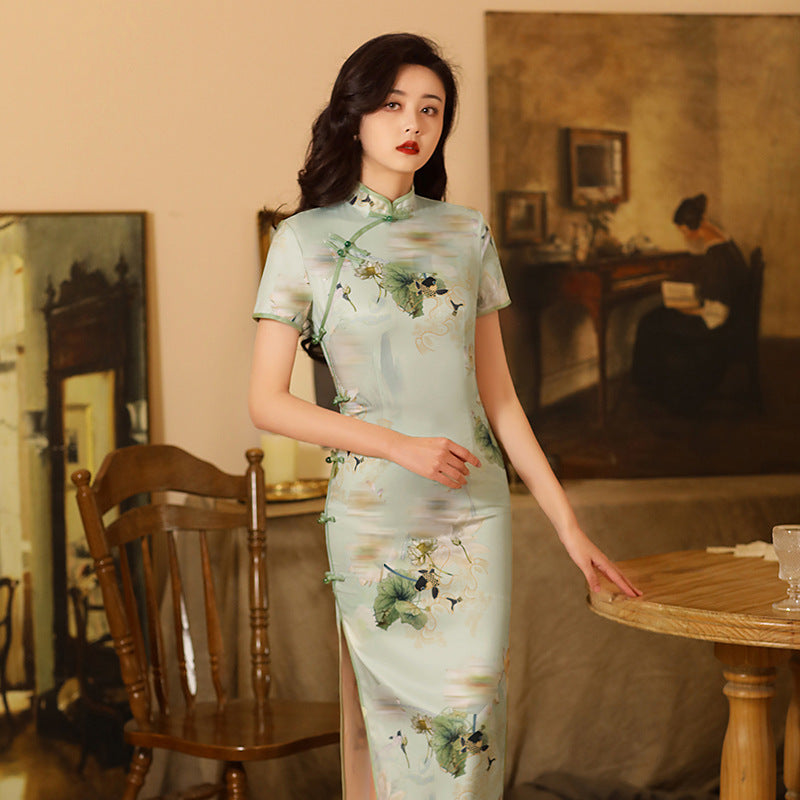 Lotus Internet Celebrity Cheongsam