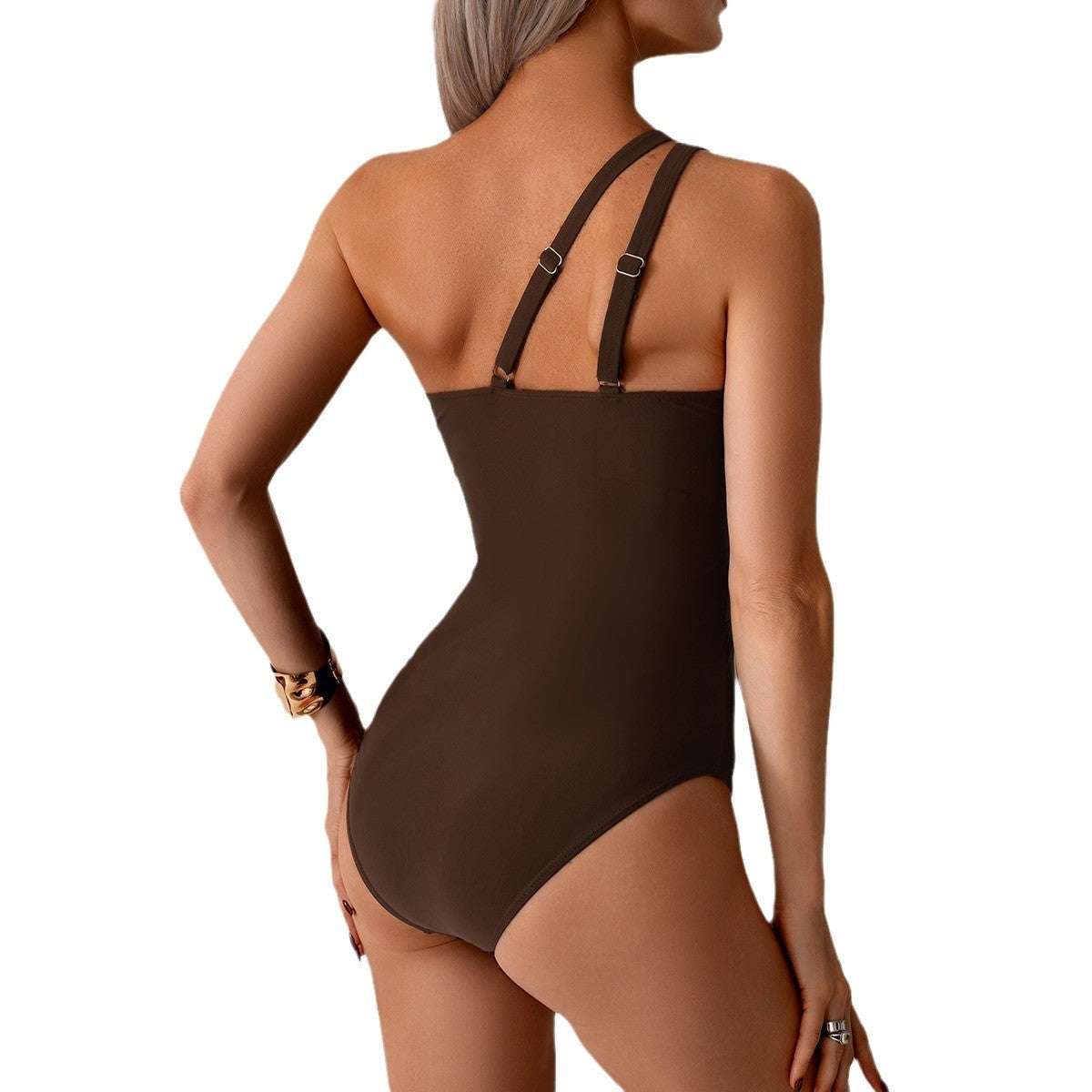 One-piece Swimsuit Women's One-shoulder Bikini Sports