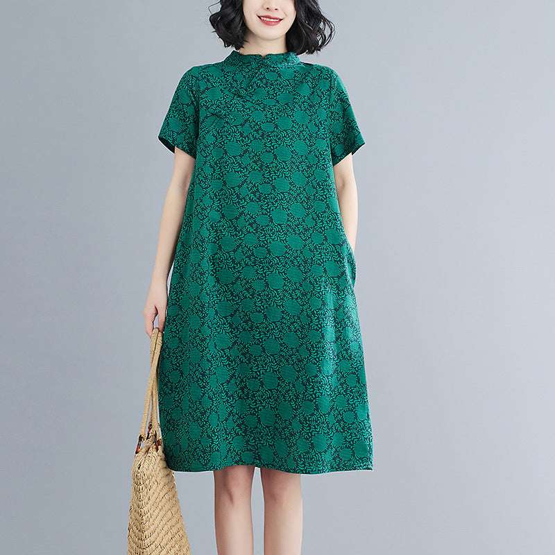Retro Art  Loose Dress