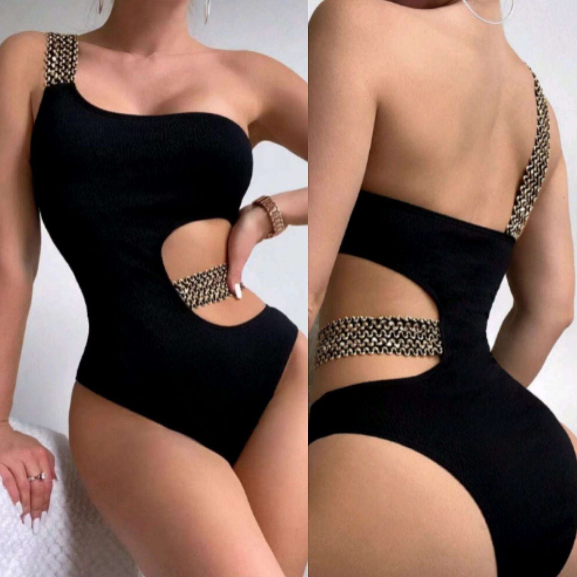 Fashion Tight Backless Women's One-piece Swimsuit